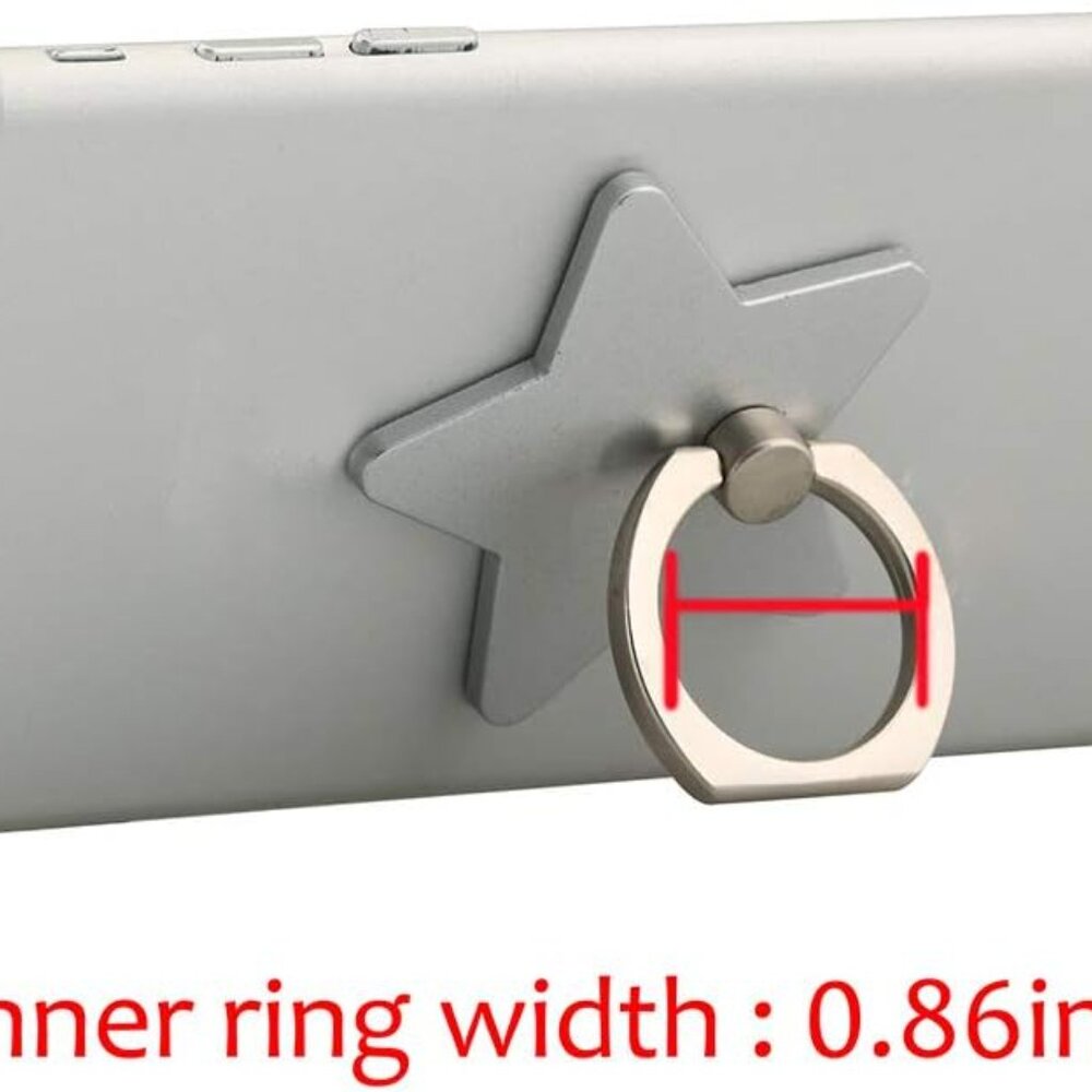 z179 4 pcs Cell Phone Holder,Star Phone Ring Kickstand,Universal 360 Rotation Ce - Picture 6 of 7
